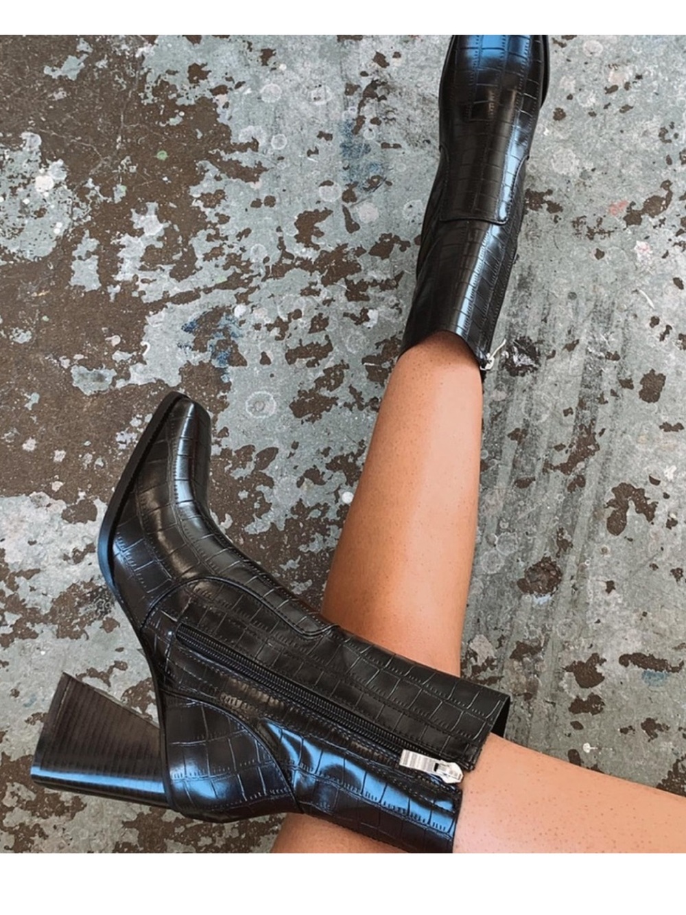 Princess Polly Michelle boots black size 6